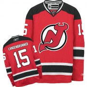 Reebok New Jersey Devils 15 Men's Jamie Langenbrunner Red Authentic Home NHL Jersey