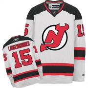 Reebok New Jersey Devils 15 Men's Jamie Langenbrunner White Authentic Away NHL Jersey