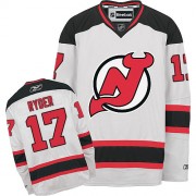 Reebok New Jersey Devils 17 Men's Michael Ryder White Authentic Away NHL Jersey