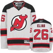 Reebok New Jersey Devils 26 Men's Patrik Elias White Premier Away NHL Jersey